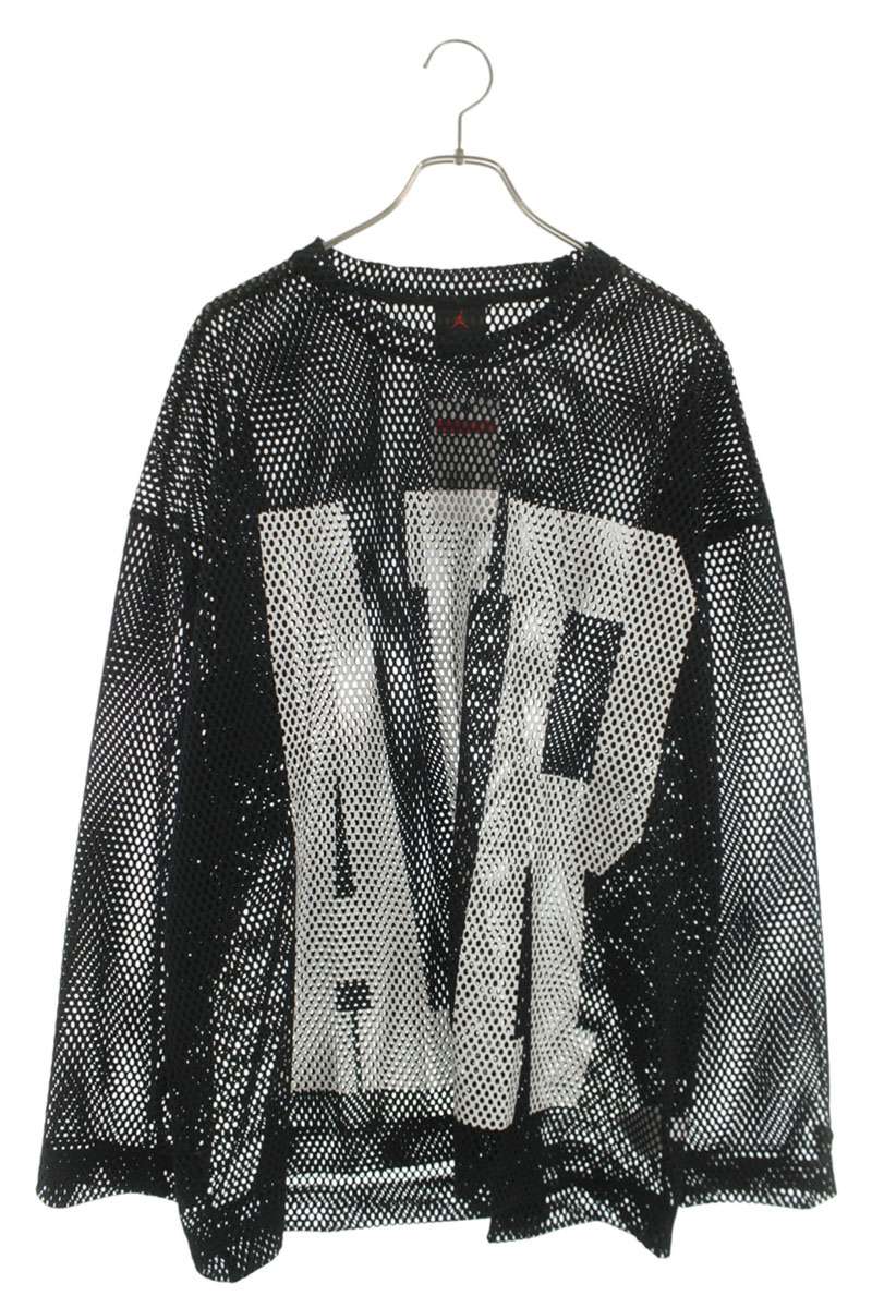 ナイキ NIKE ×フラグメントデザイン fragment design 大きさ:XL  IM6560-010 UNION メッシュ長袖カットソー(黒いこと×白いこと)【013062】【BS99】【メンズ】【中古】bb18#rinkan*S