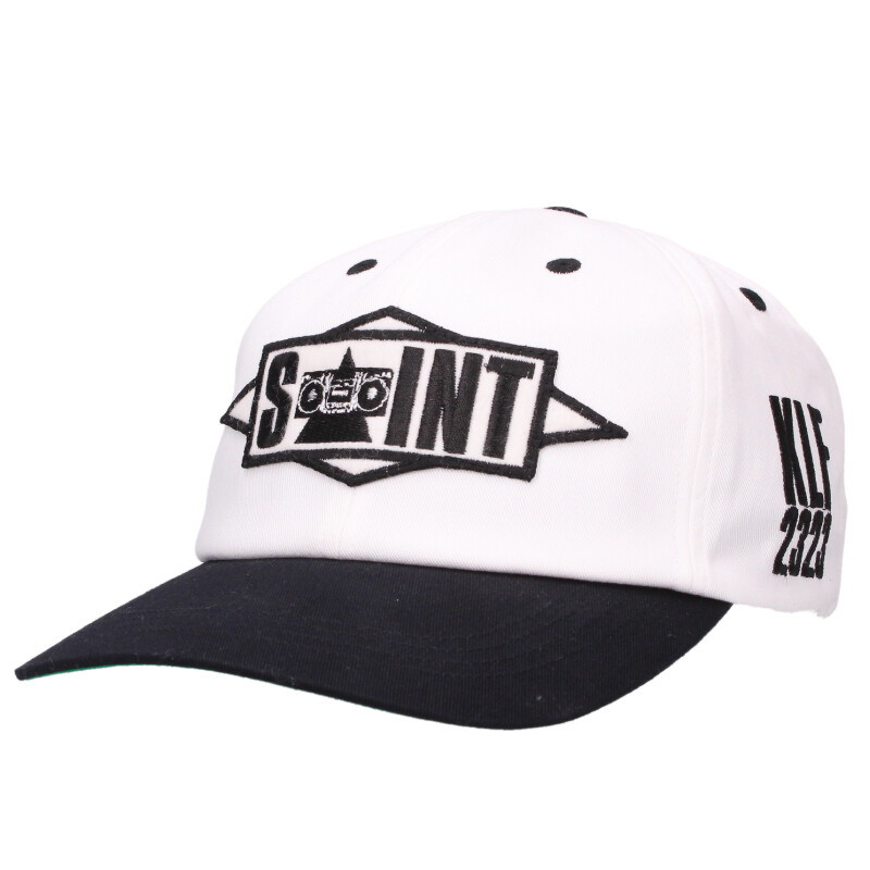 セントマイケル SAINT MICHAEL　 サイズ:ONE SIZE SM-HR1-0000-C12 ロゴワッペンキャップ(ホワイト×ブラック)【803062】【OM10】【小物】【中古】bb429#rinkan*A
