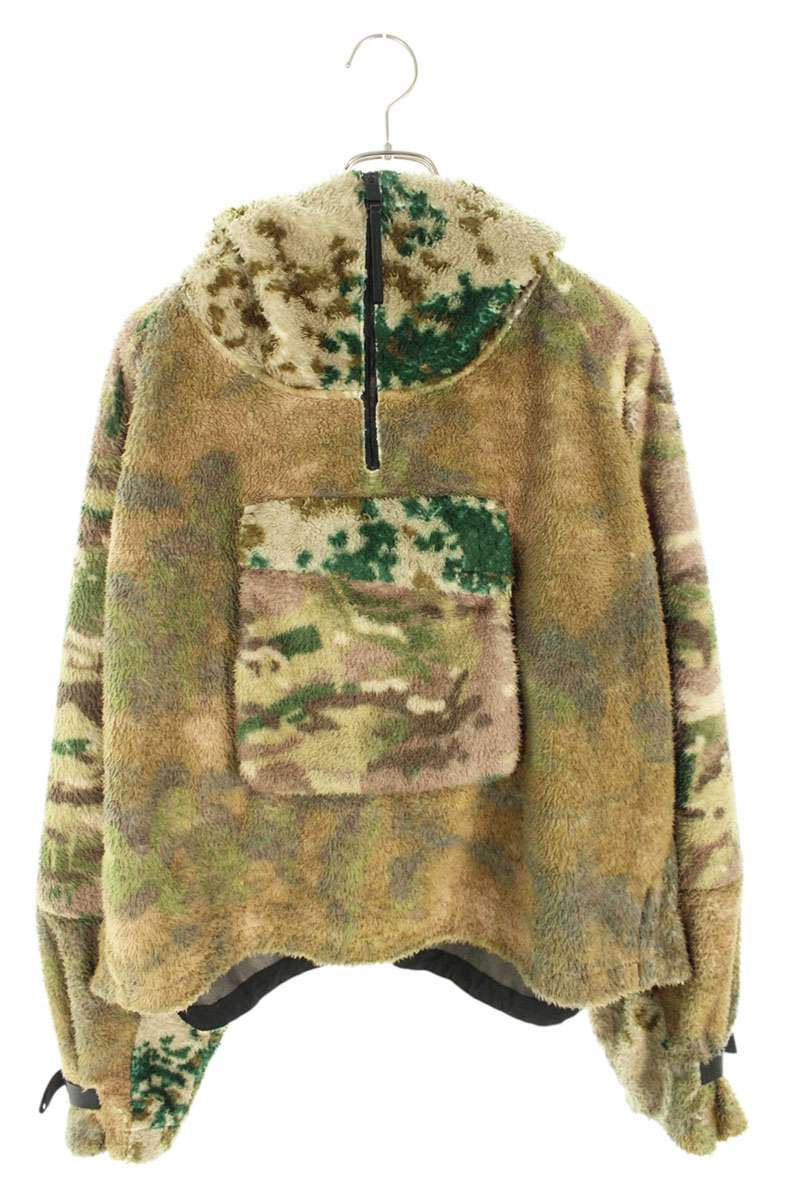 アリクス ALYX　 サイズ:M Mixed Camo Polar Fleece Anorak カモ柄フリースアノラックブルゾン(オリーブ調)【803062】【BS99】【メンズ】【中古】bb429#rinkan*B
