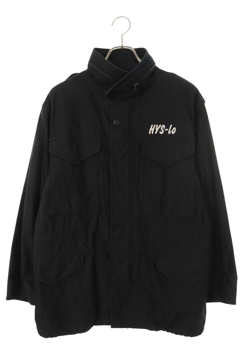 ヒステリックグラマー HYSTERIC GLAMOUR 大きさ:M  22AW  02223AB21 M-65バックプリントミリタリージャケットブルゾン(黒いこと)【113062】【BS99】【メンズ】【中古】bb205#rinkan*B