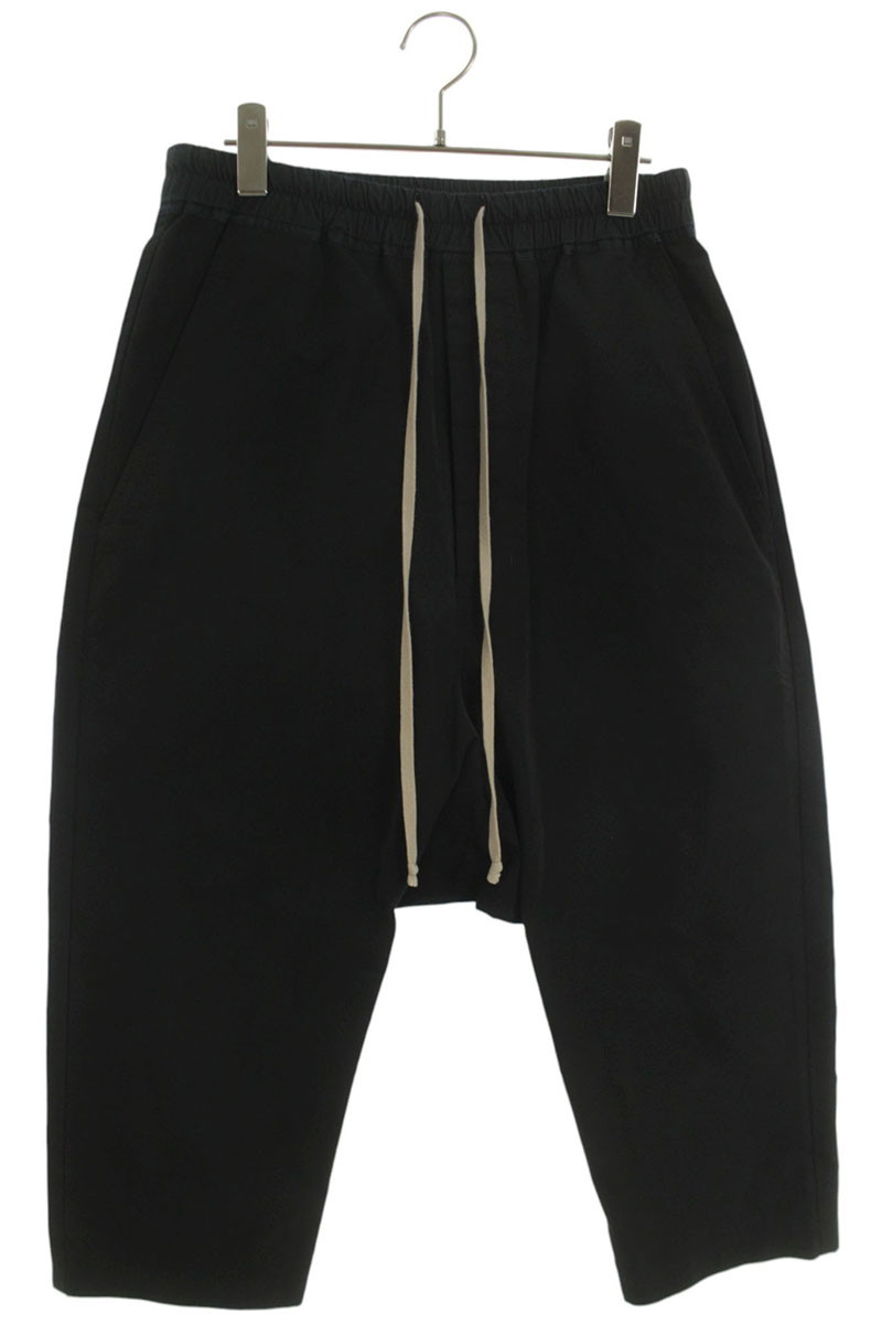 リックオウエンス Rick Owens　 サイズ:46 19SS RU19S2381-TF ナイロンサルエルロングパンツ(ブラック)【013062】【BS99】【メンズ】【中古】bb380#rinkan*B