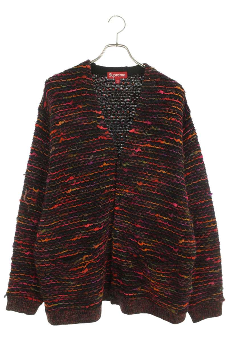 シュプリーム SUPREME 大きさ:XXL  25AW  Textured Cardigan テクスチャードカーディガン(マルチ色つや)【013062】【BS55】【メンズ】【中古】bb187#rinkan*B