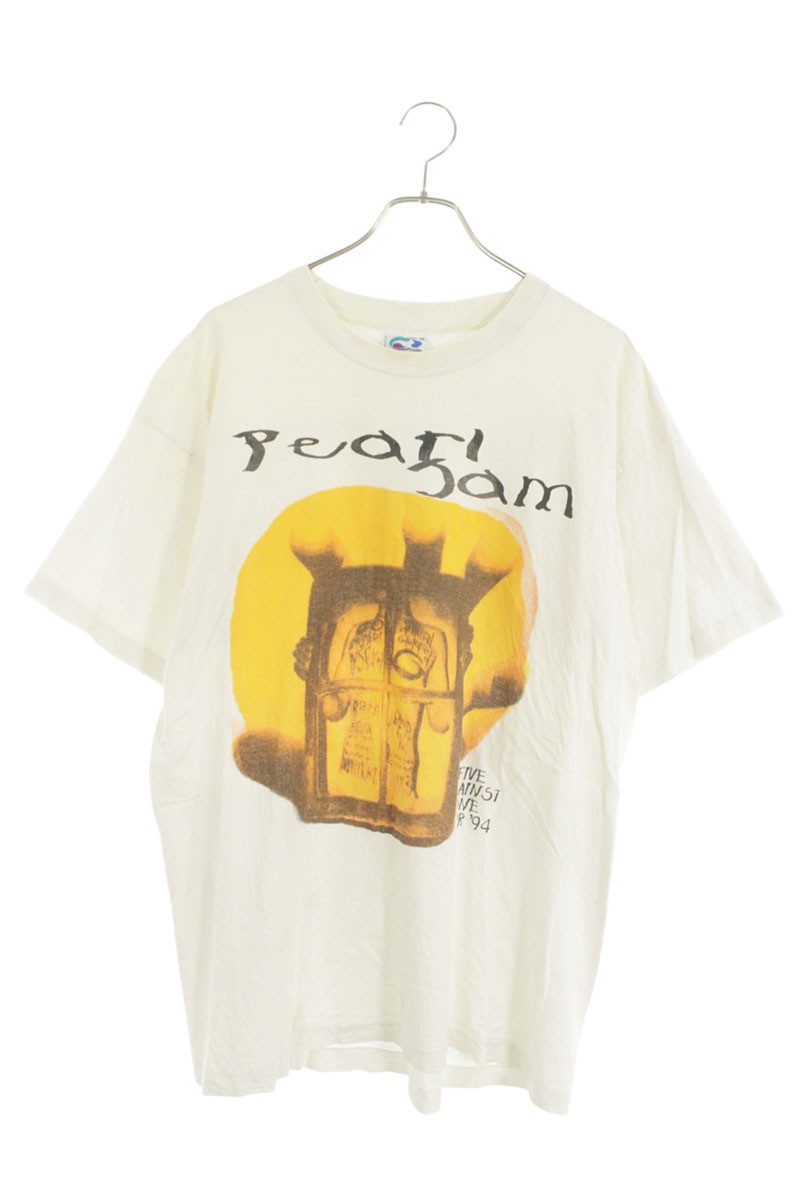 ヴィンテージ VINTAGE　 サイズ:XL PEARL JAM パールジャム バンドツアープリントTシャツ(ホワイト)【013062】【SB01】【メンズ】【中古】bb356#rinkan*C
