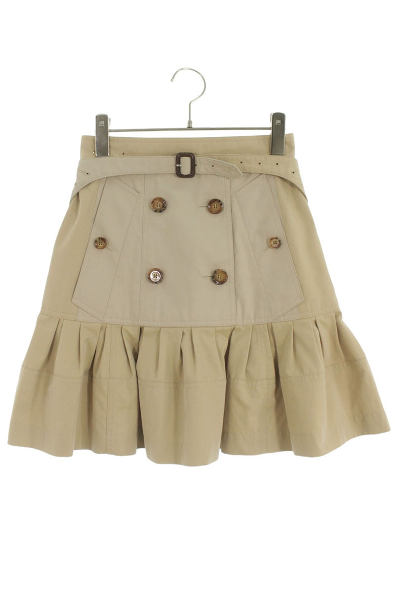 バーバリー Burberry　サイズ:36 8031309 トレンチデザインスカート(ベージュ)【113062】【BS99】【レディース】【中古】bb14#rinkan*B｜RINKAN
