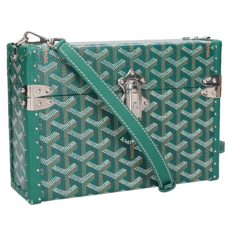ゴヤール GOYARD   テープブート PVCなめし革ショルダーバッグ(緑であること)【013062】【SS13】【小物】【中古】bb17#rinkan*B