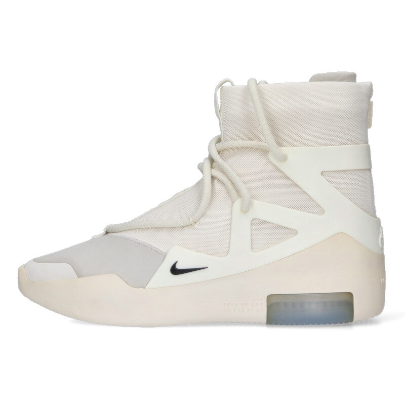 ナイキ NIKE ×フィアオブゴッド FEAR OF GOD 大きさ:27珊  AIR FEAR OF GOD 1 SAIL AR4237-100 エアフィアオブゴッドセイルスニーカー(白いこと×薄墨色)【513062】【BS99】【メンズ】【小物】【中古】bb30#rinkan*A