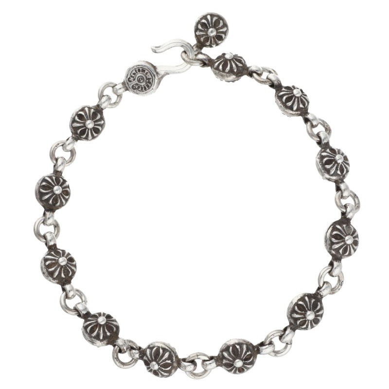 クロムハーツ Chrome Hearts   NO1 BALL #1はりつけ台どんぶり鉢 しろがね色腕輪(しろがね色 51.25g)【813062】【聞き入れる15】【小物】【中古】bb450#rinkan*B