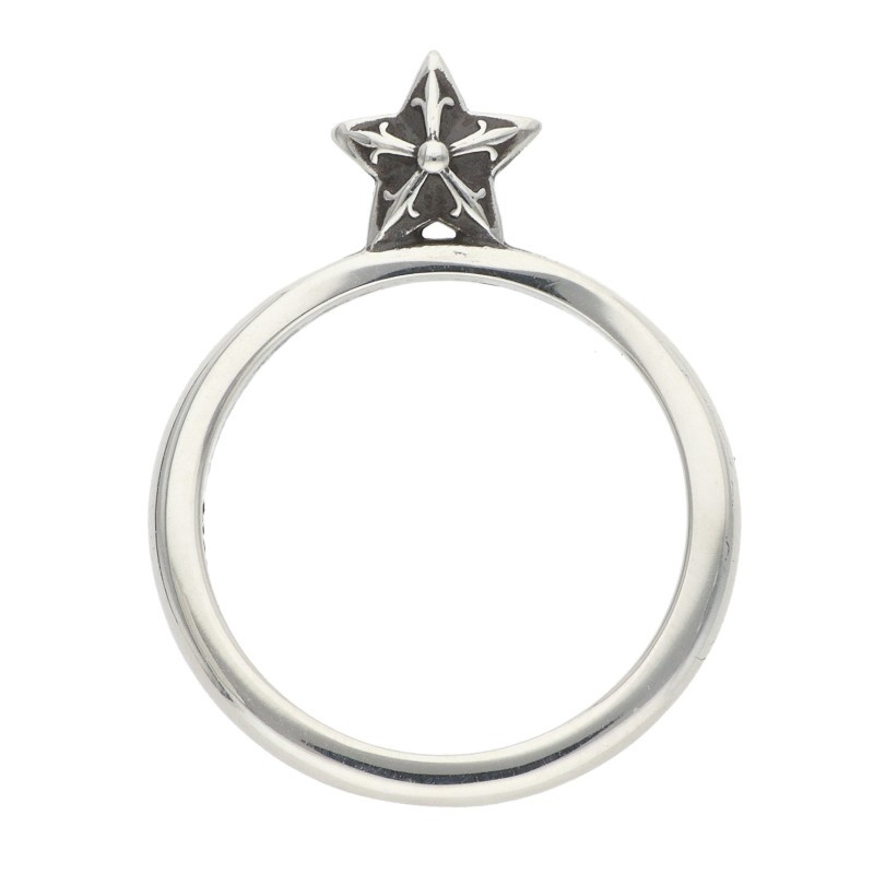 クロムハーツ Chrome Hearts 大きさ:7号  BUBBLGM STAR SU バブルガムスタースタンドアップ しろがね色輪っか(しろがね色 1.5g)【105062】【HJ12】【小物】【中古】bb92#rinkan*B