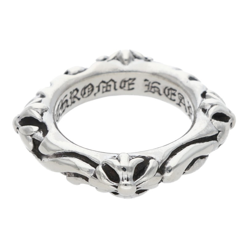 クロムハーツ Chrome Hearts 大いさ:9号  SBT BAND SBT周波数帯域 しろがね色輪っか(しろがね色 8.74g)【713062】【SS07】【小物】【中古】bb377#rinkan*B