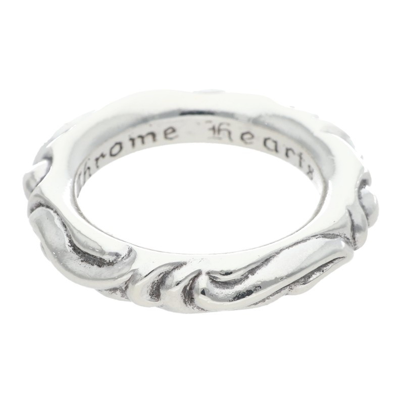 クロムハーツ Chrome Hearts　 サイズ:14.5号 SCRL BAND スクロールバンド シルバーリング(シルバー 8.98g)【713062】【GZ11】【小物】【中古】bb411#rinkan*B
