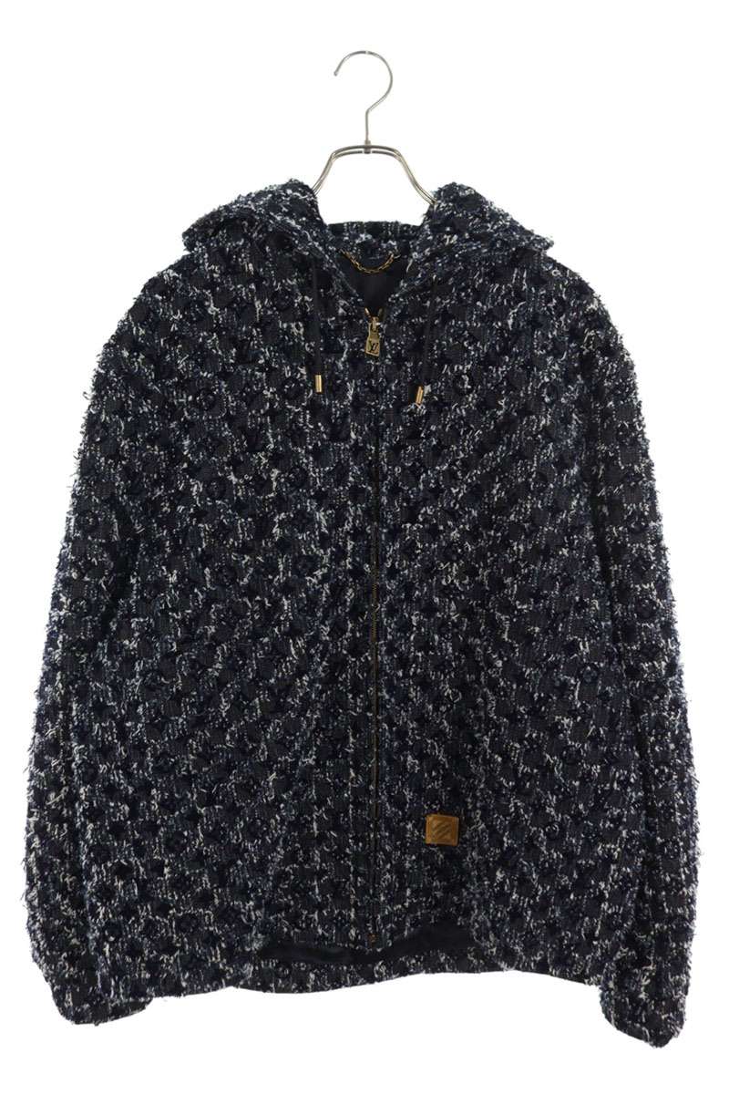 ルイヴィトン LOUISVUITTON 大きさ:54  RM252MM URL HTA23W フロックド モノグラム ジーンズ上衣(インディゴ)【413062】【SS13】【メンズ】【中古】bb420#rinkan*B