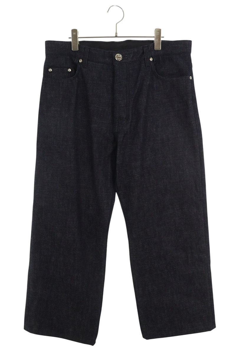 クロムハーツ Chrome Hearts　 サイズ:34インチ ワイドデニムパンツ(インディゴ)【413062】【SJ02】【メンズ】【中古】bb339#rinkan*S 408,408円