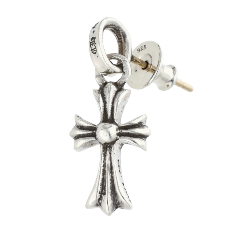 クロムハーツ Chrome Hearts　 BBY F PPRCHN ベイビーファットドロップ シルバーピアス(シルバー 2.5g)【323062】【NO05】【小物】【中古】bb209#rinkan*B