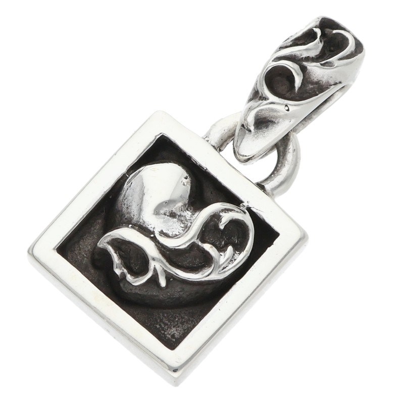 クロムハーツ Chrome Hearts   FRAMED HEART フレームドハート しろがね色首飾りとっ始め(しろがね色 5.21g)【323062】【GZ11】【小物】【中古】bb62#rinkan*B