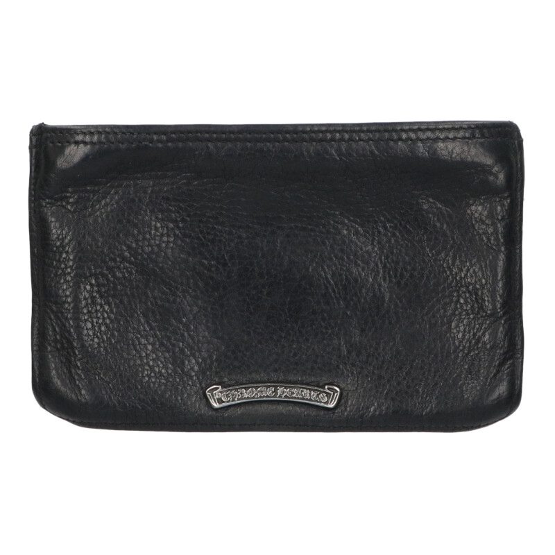 クロムハーツ Chrome Hearts　 ZPR CHNG PURSE2 チェンジパース #2ダガージップコインケース(ブラック×シルバー)【913062】【NO05】【小物】【中古】bb62#rinkan*B