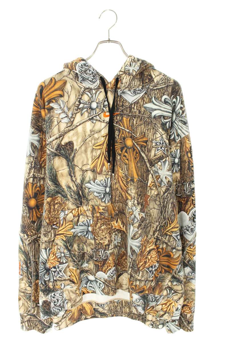 クロムハーツ Chrome Hearts 大きさ:XXL  NOCTA PLVR DRAKE ナイキドレイク総柄ティーシャツパーカー(ベージュ)【813062】【SJ02】【メンズ】【中古】bb415#rinkan*S