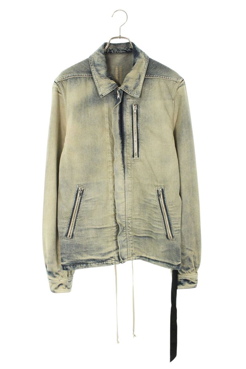 ダークシャドウ DRKSHDW サイズ:M DU02E7775-DMP CONCEALED ZIPFRONT JKT ジップフロントデニムジャケット(インディゴ)【123062】【OM10】【メンズ】【中古】bb344#rinkan*B|RINKAN