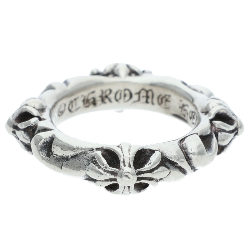 クロムハーツ Chrome Hearts　 サイズ:8号 SBT BAND SBTバンド シルバーリング(シルバー 7.72g)【623062】【NO05】【小物】【中古】bb209#rinkan*B