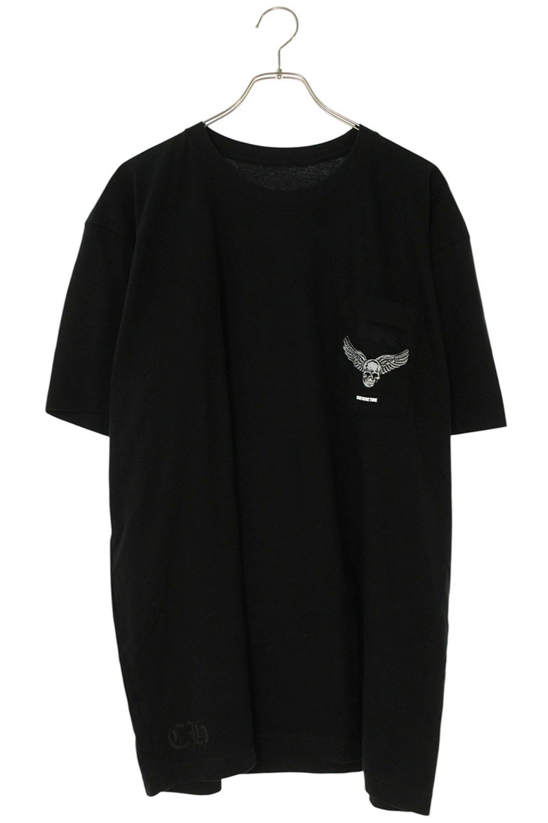 クロムハーツ Chrome Hearts　 サイズ:XXL CH T-SHRT LTD ヤングブラッドFOTIプリントTシャツ(ブラック)【223062】【OS06】【メンズ】【中古】bb470#rinkan*S