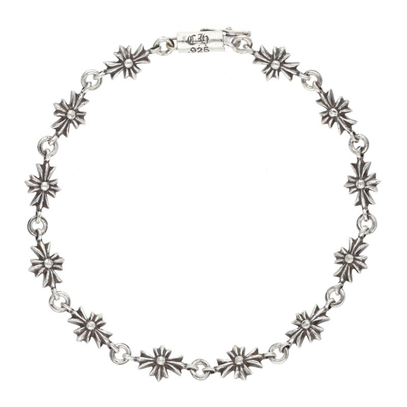 クロムハーツ Chrome Hearts サイズ:12LINK TNY E CH PLS タイニーECHプラス シルバーブレスレット(シルバー 9.5g)【723062】【OK15】【小物】【中古】bb346#rinkan*B