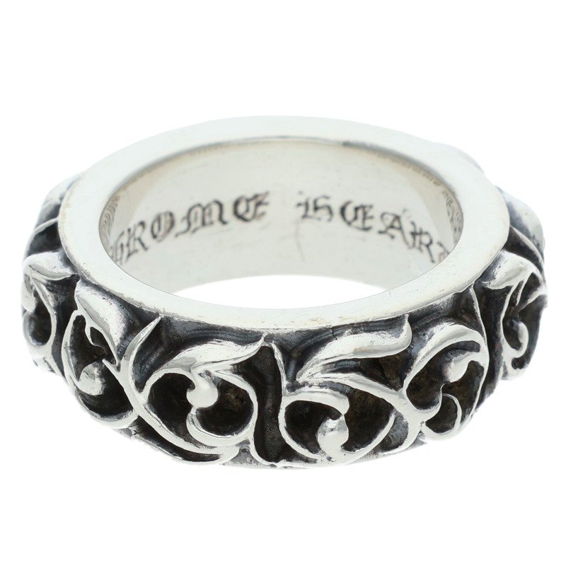クロムハーツ Chrome Hearts 大きさ:10号  ETRNITY VINE BAND エタニティヴァインバンド しろがね色輪っか(しろがね色 13g)【623062】【os06】【小物】【中古】bb76#rinkan*B