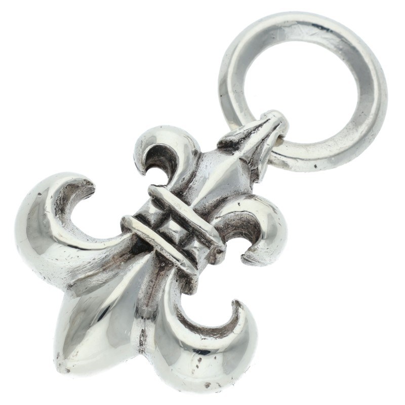クロムハーツ Chrome Hearts   BS FLUER BS太陽フレアシャンデリヤ 年寄りのシャンデリヤ しろがね色首飾りいの一番(しろがね色 26.17g)【623062】【NO05】【小物】【中古】bb297#rinkan*B