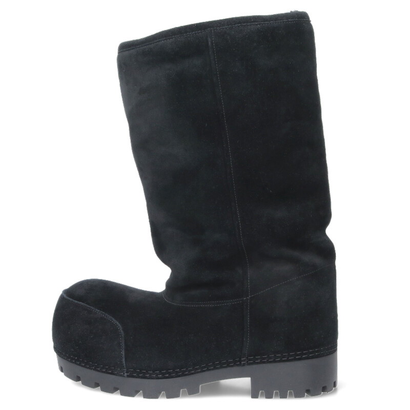バレンシアガ BALENCIAGA 大きさ:42  ALASKA アラスカ州 シアリング 羊肉 ビッグブーツ(黒いこと)【323062】【SB01】【メンズ】【小物】【中古】bb87#rinkan*A