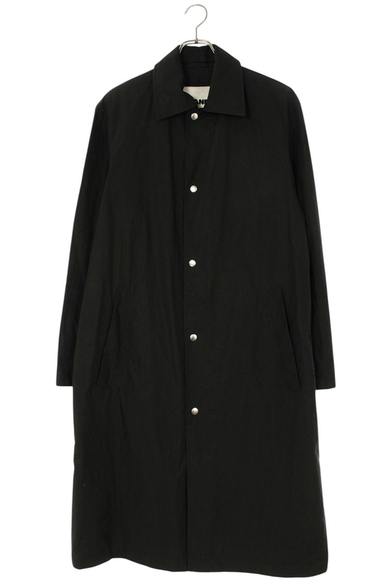 ジルサンダー JILSANDER 大いさ:44  J23AA0007 バックロゴロングコート(黒いこと)【623062】【BS99】【メンズ】【中古】bb433#rinkan*B メンズファッション-コート・ジャケット