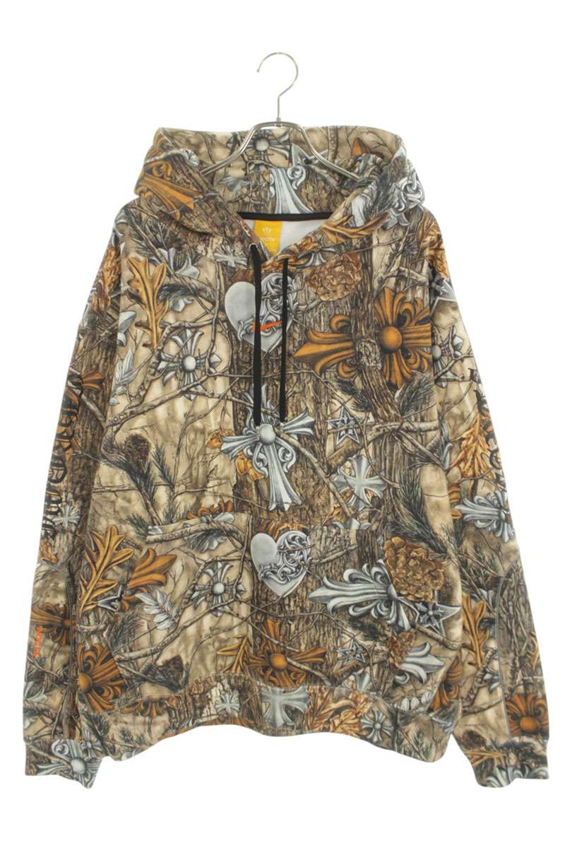 クロムハーツ Chrome Hearts 大きさ:XXL  NOCTA PLVR DRAKE ナイキドレイク総柄ティーシャツパーカー(ベージュ)【523062】【os06】【メンズ】【中古】bb359#rinkan*S