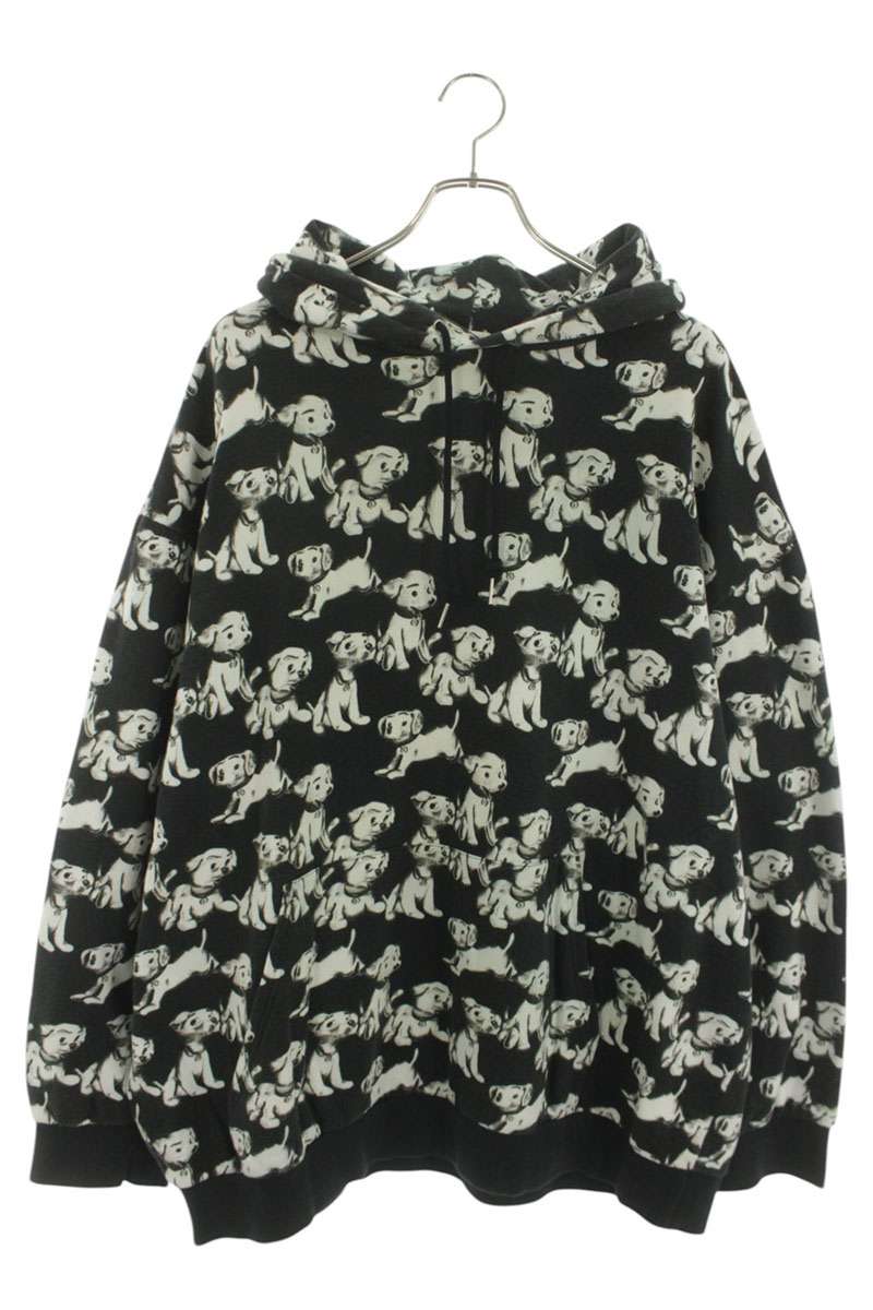 セリーヌ CELINE 大きさ:XL  2Y641427Q アーティストコラボ総柄パーカー(黒いこと)【723062】【SB01】【メンズ】【中古】bb492#rinkan*B