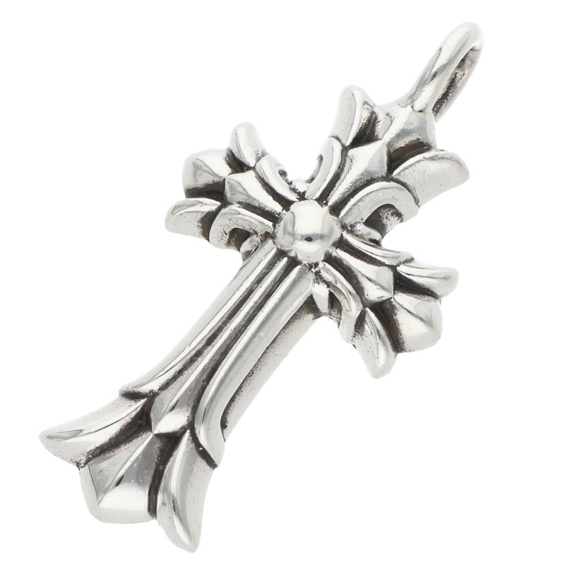 クロムハーツ Chrome Hearts DBL CH CRS ダブルCHクロス チャーム シルバーネックレストップ(シルバー 4.74g)【304062】【SJ02】【小物】【中古】bb326#rinkan*B |RINKAN