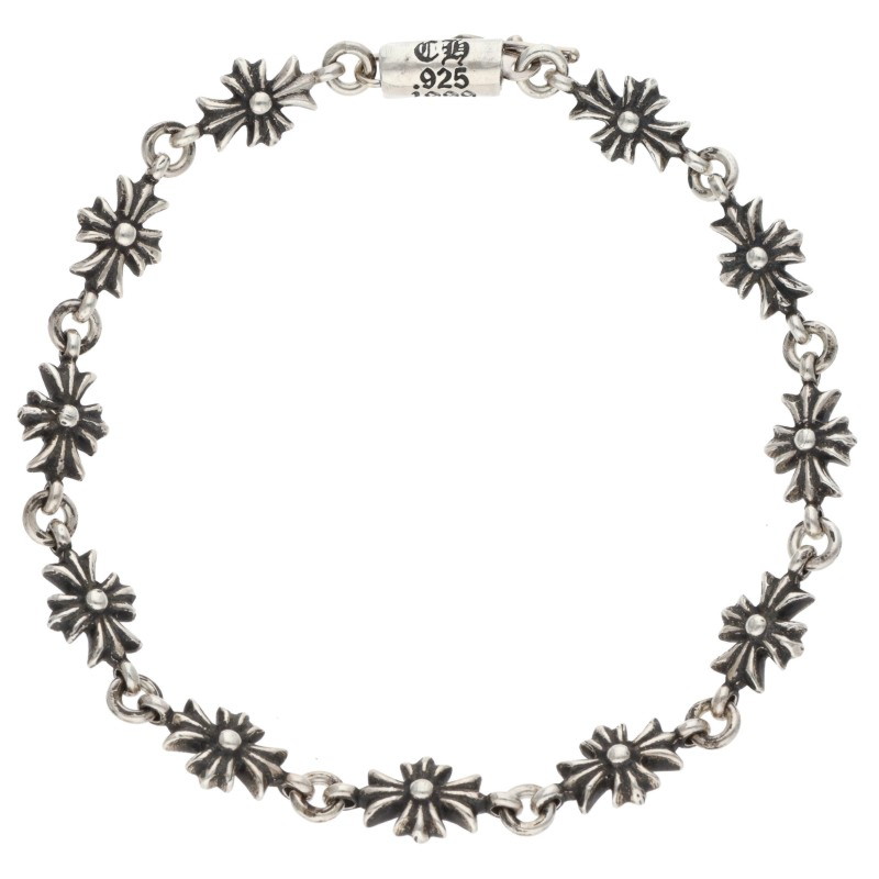 クロムハーツ Chrome Hearts 大きさ:11LINK  TNY E CH PLS タイニーECHつけ加える しろがね色腕輪(しろがね色 10g)【105062】【HJ12】【小物】【中古】bb92#rinkan*B