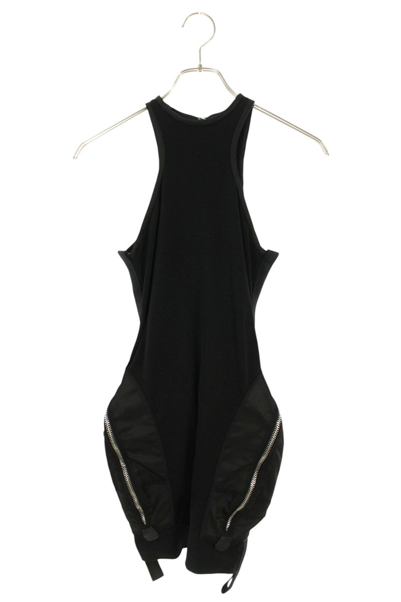 ディースクエアード DSQUARED2 大きさ:XS  75CU036322625 ナイロンうつり変わりジップワンピース(黒いこと)【923062】【BS99】【レディース】【中古】bb187#rinkan*B