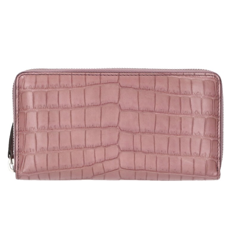 グッチ GUCCI  ラウンドジッパー紙入れ(サクラ色調)【904062】【BS99】【小物】【中古】bb412#rinkan*S