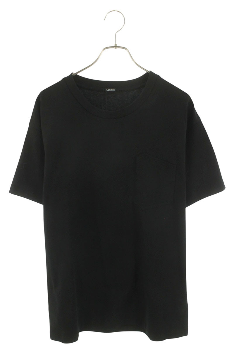 レシス LES SIX　 サイズ:2 26SS fmtett-10-tee-watp ポケットデザインTシャツ(ブラック)【104062】【BS99】【中古】bb187#rinkan*B