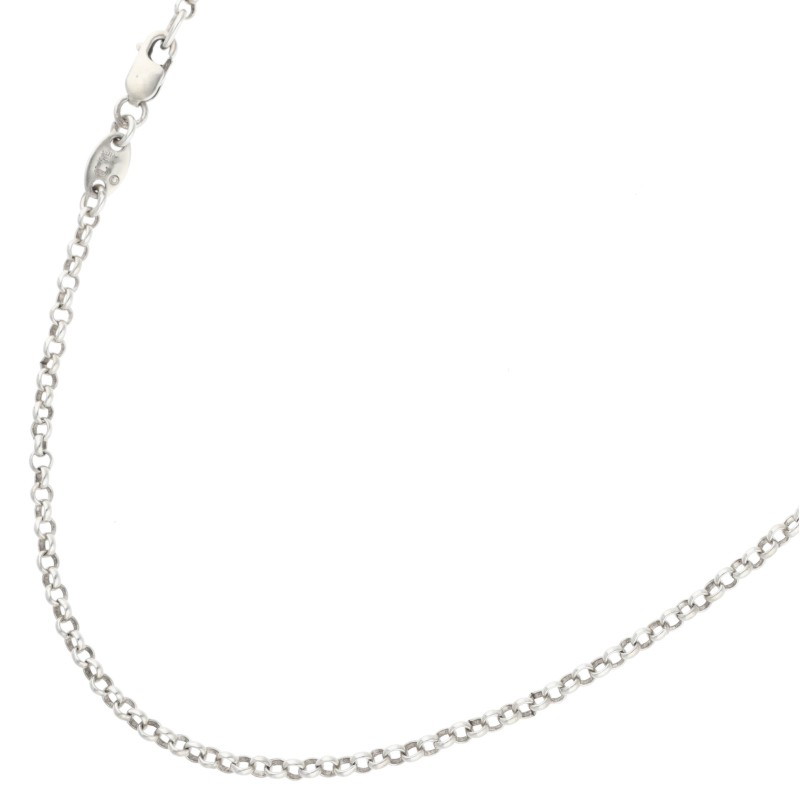 クロムハーツ Chrome Hearts 大いさ:18inch  NECKCHAIN R18 ロールチェーン18inch しろがね色頸飾り(しろがね色 5.03g)【204062】【NO05】【小物】【中古】bb390#rinkan*B