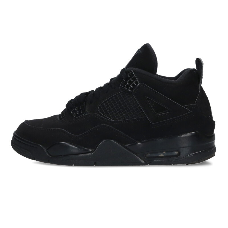 ナイキ NIKE 大きさ:27珊  AIR JORDAN 4 RETRO BLACK CAT CU1110-010 エアジョーダン4レトロスニーカー(黒いこと)【404062】【BS99】【メンズ】【小物】【中古】bb428#rinkan*B