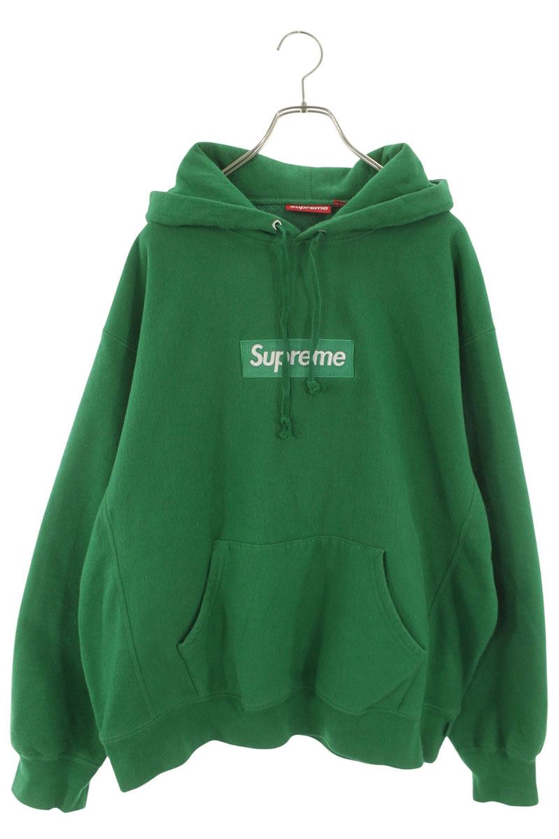シュプリーム SUPREME　 サイズ:L 24AW Box Logo Hooded Sweatshirt ボックスロゴパーカー(グリーン)【133062】【OM10】【メンズ】【中古】bb349#rinkan*B