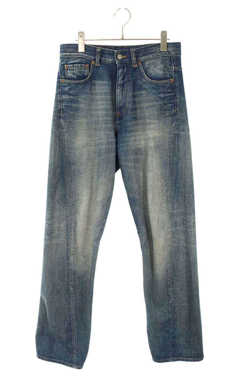 エムエムシックス MM6　 サイズ:28インチ SH0LA0024 ストレートデニムパンツ(インディゴ)【204062】【BS99】【メンズ】【中古】bb315#rinkan*B