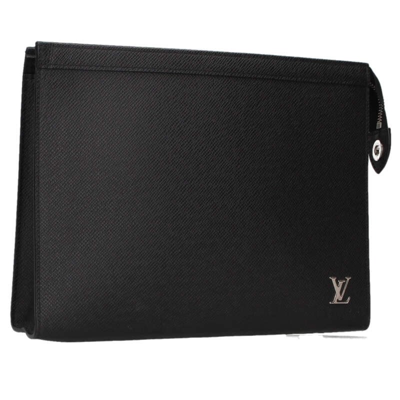ルイヴィトン LOUISVUITTON   M30450 ポシェット ヴォワヤージュ タイガレザークラッチバッグ(黒いこと)【514062】【BS99】【小物】【中古】bb310#rinkan*B
