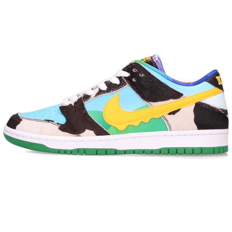 ナイキ NIKE 大きさ:26.5糎  SB DUNK LOW BEN \u0026 JERRY\u0027S  CHUNKY DUNKY CU3244-100 ダンクローチャンキーダンキースニーカー(青み×緑であること×白いこと)【033062】【SB01】【メンズ】【小物】【中古】bb315#rinkan*S