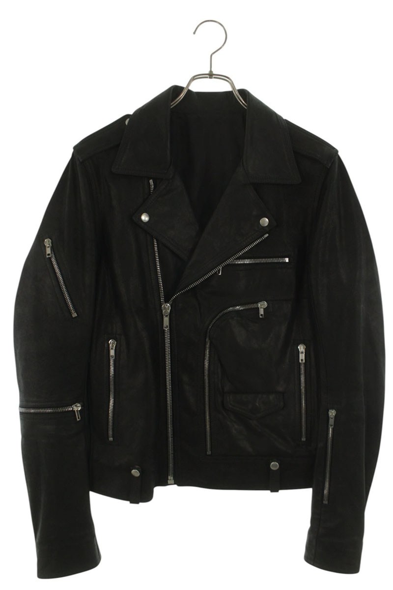 リックオウエンス Rick Owens 大きさ:46  25SS  Bauhaus Stooges RU01E5765-LSU バウハウスストゥ-ジーズレザージャケット(黒いこと)【133062】【SB01】【メンズ】【中古】bb463#rinkan*B