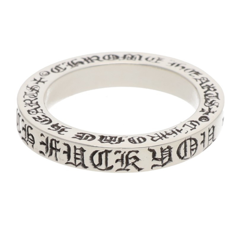 クロムハーツ Chrome Hearts 大きさ:13号  3粍 SPACER FUCKYOU 3粍スペーサーファックユー しろがね色輪っか(しろがね色 6.01g)【105062】【HJ12】【小物】【中古】bb409#rinkan*B