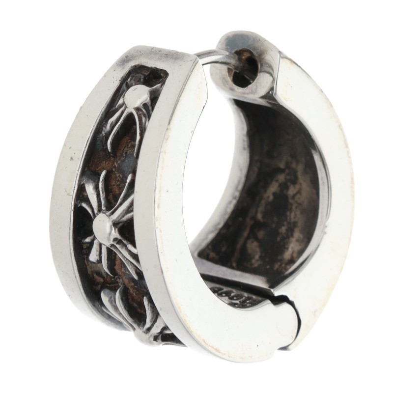 クロムハーツ Chrome Hearts   NARROW V-CHX R ナローV CHX しろがね色ピアス(しろがね色 8.61g)【105062】【HJ12】【小物】【中古】bb428#rinkan*B