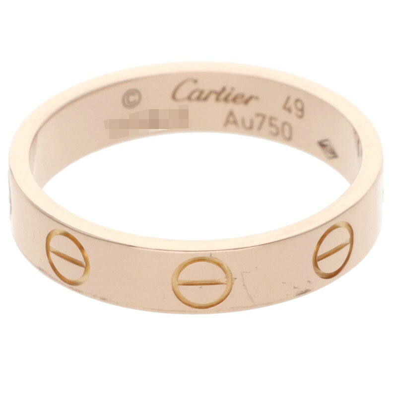 カルティエ Cartier 大きさ:49/9号  MINI LOVE RING ミニラブリング K18YG ミニラブリング(黄色ゴールド 2.95g)【104062】【GZ14】【小物】【中古】bb328#rinkan*B