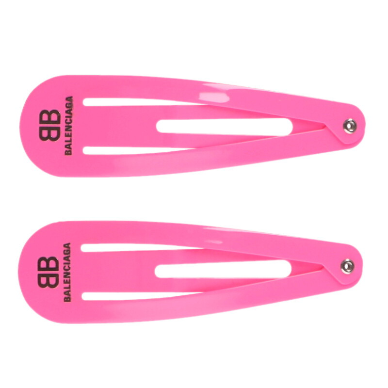 バレンシアガ BALENCIAGA 699021 HOLLI XXLヘアクリップ(ピンク)【614062】【BS99】【小物】【中古】bb376#rinkan*B