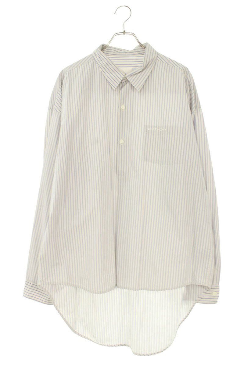 ジバンシィ GIVENCHY　 サイズ:40 BM60ZX15F2 ストライプコットン長袖シャツ(ホワイト調)【204062】【OM10】【メンズ】【中古】bb132#rinkan*B