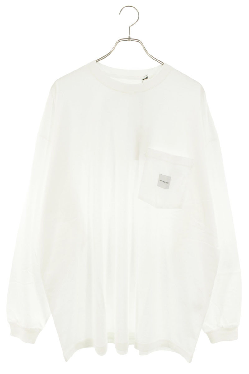 クーティー COOTIE 大きさ:M  25SS  Open End Yarn Error Fit L S Tee CTE-25S315 ロゴパッチチェストポケット長袖カットソー(白いこと)【704062】【BS99】【メンズ】【中古】bb78#rinkan*S