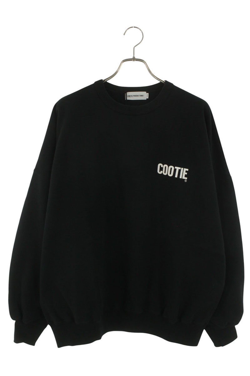 クーティー COOTIE 大いさ:L  AD Processing Sweat Crew CTE-24A332 ロゴプリントスウェット(黒いこと)【404062】【BS99】【メンズ】【中古】bb78#rinkan*A メンズファッション-スウェット・トレーナー