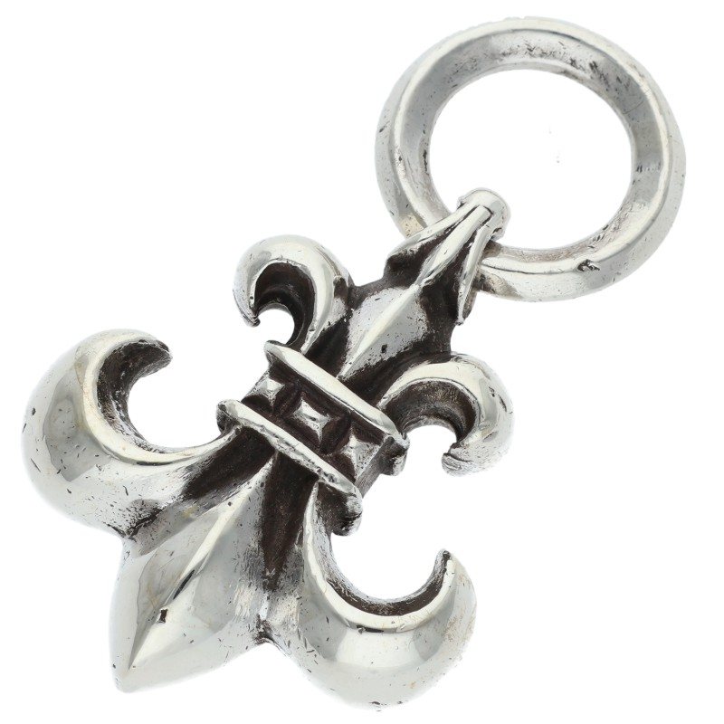 クロムハーツ Chrome Hearts   BS FLUER BS太陽フレアシャンデリヤ シャンデリヤ しろがね色首飾りいの一番(しろがね色 24.76g)【304062】【os06】【小物】【中古】bb359#rinkan*B